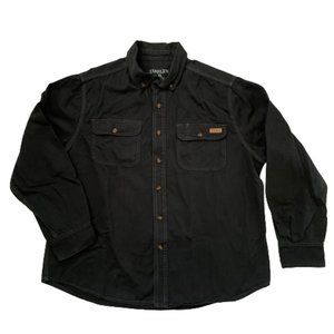 Stanley Men's 100% Cotton heavy-weight long sleeve button down, SZ: XL